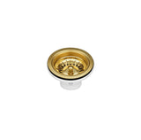 Axon 450x450x220mm Single Bowl Argent Gold Sink Basket Waste