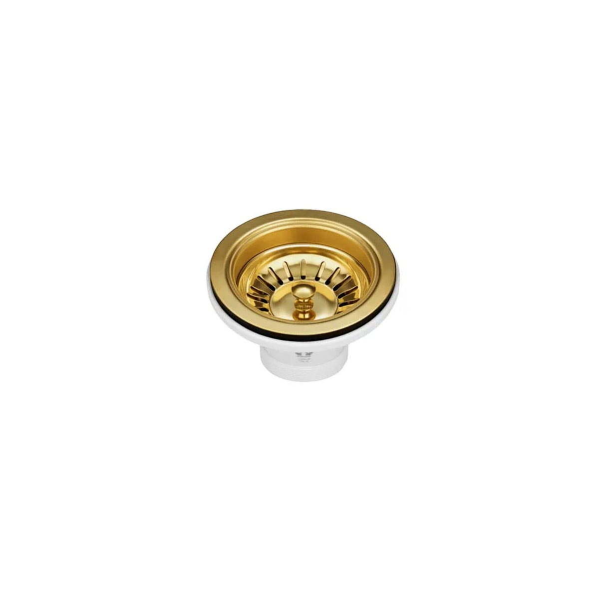 Arte 760x450x220mm Double Bowl Argent Gold Sink Basket Waste