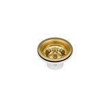 Arte 880x450x220mm Double Bowl Argent Gold Sink Basket Waste