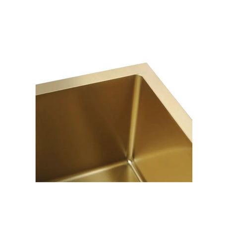 Arte 880x450x220mm Double Bowl Argent Gold Sink Edge