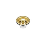 Arte 760x450x220mm Double Bowl Brushed Gold Sink Basket Waste