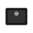 Viva 585×460x210mm Matte Black Single Bowl Granite Sink