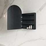 LED Archie Shaving Cabinet 900mm - Black Oak