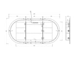 LED Bondi White Shaving Cabinet - 1800 x 900mm drawing