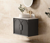 Laguna Wall Hung Vanity 750mm - Black Oak