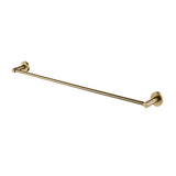 800mm Brushed Brass Cuttable Single Towel Rail