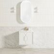 bathroom with installed Laguna Wall Hung Vanity 600mm - White