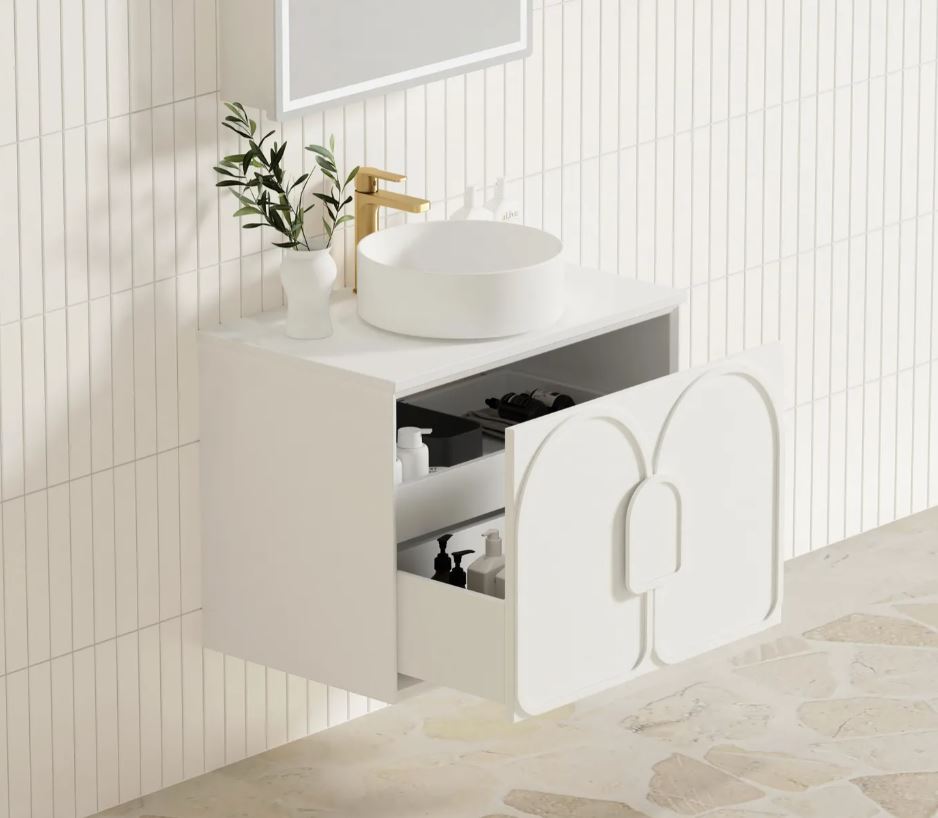 Laguna Wall Hung Vanity 750mm - White