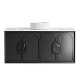 Laguna Wall Hung Vanity 1200mm - Black Oak 
