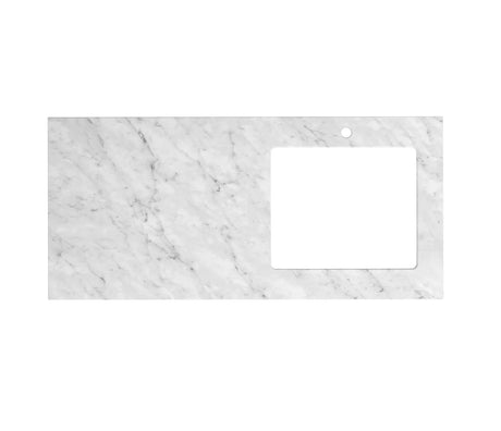 Laundry 1300mm Natural Carrara White Marble Top