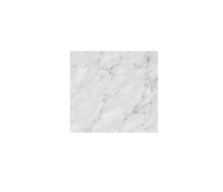 Laundry 650mm Natural Carrara White Marble Top - No Hole