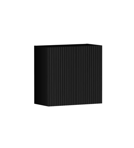 Marlo Laundry 630 Fluted Black Wall Cabinet side view