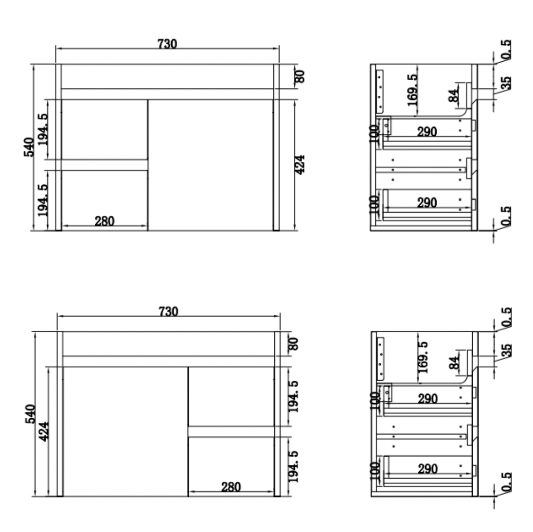 Maya 750mm Gloss White Wall Hung Vanity