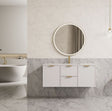 Miami 1200m Matte White Wall Hung Vanity
