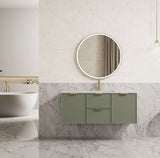 Miami 1200m Olive Green Wall Hung Vanity