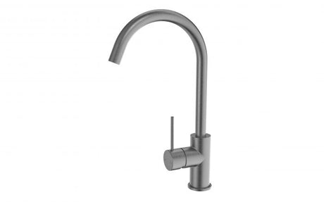 Morgan Rund Gooseneck Sink Mixer Brush Nickel