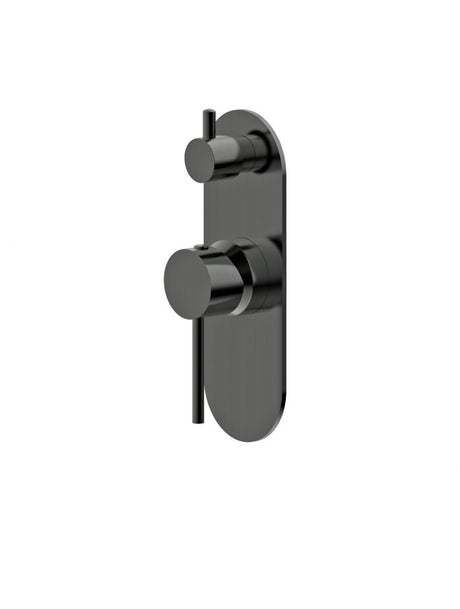 Morgan Rund Shower Divertor Mixer Brushed Gun Metal