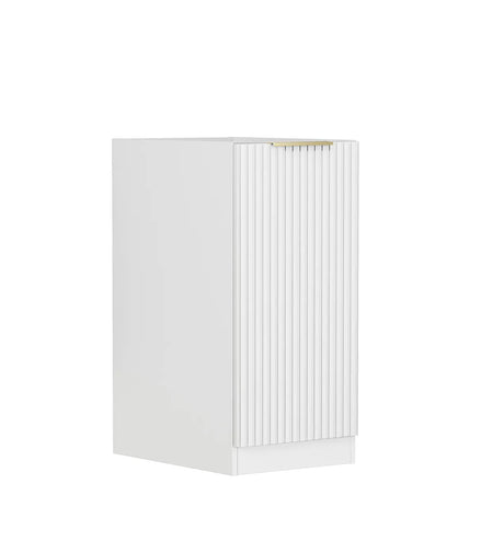 Noosa Laundry 415 White Base Cabinet with internal Drawer side view