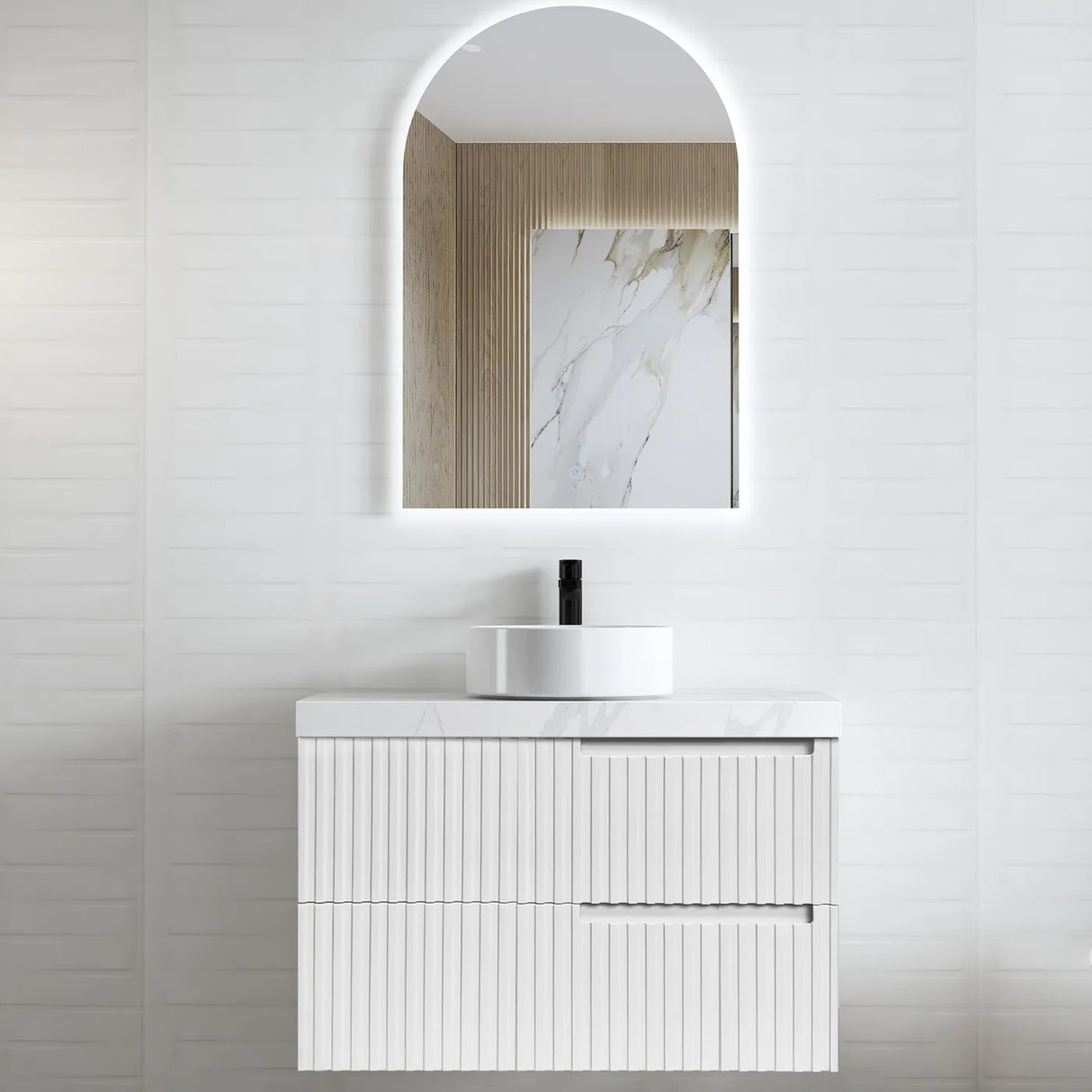 Noosa Vanity 900mm - Matte White