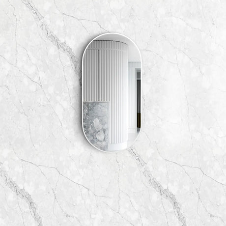 Noosa Oval Metal Framed Tuffi Mirror