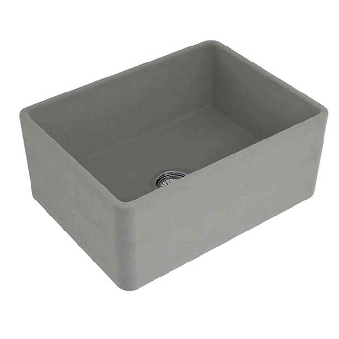Novi 60 x 46 Concrete Look Fine Fireclay Farmhouse Butler Sink