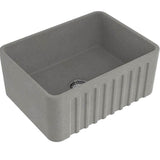 Novi 60 x 46 Concrete Look Fine Fireclay Farmhouse Butler Sink