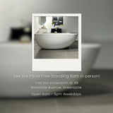 Paros Freestanding Bath - 1700mm (Matte White)