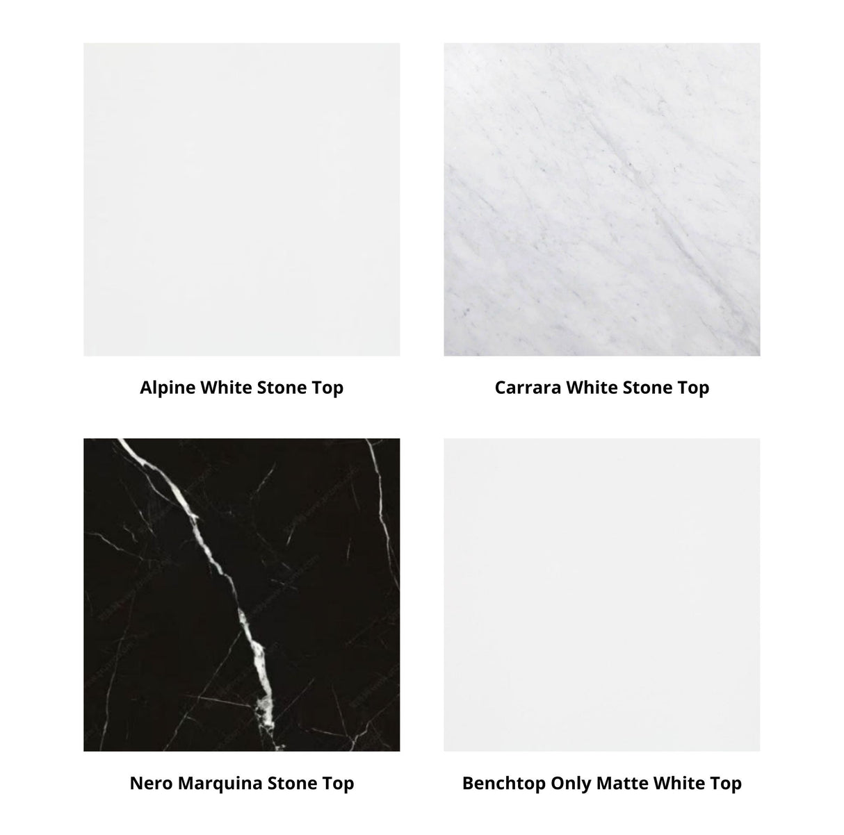 Different stone tops