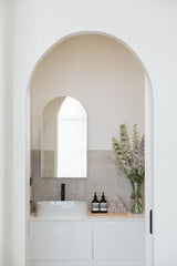 Ava Arch Shaving Cabinet 800 x 450mm (White)