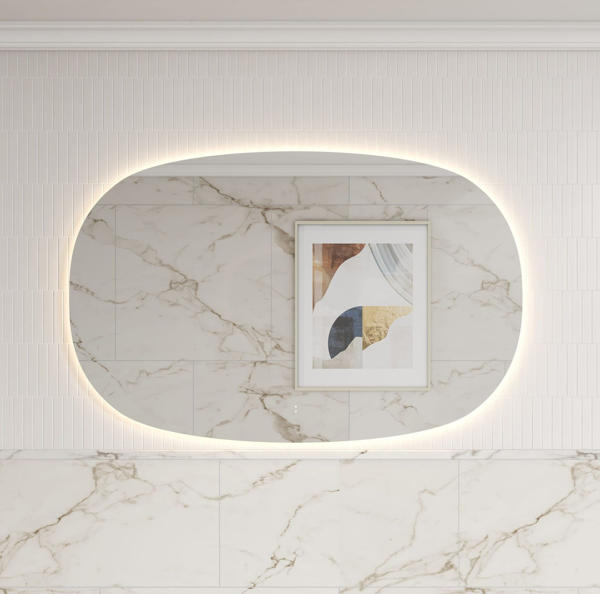 Valmont 1400mm Horizontal LED Mirror - Frameless
