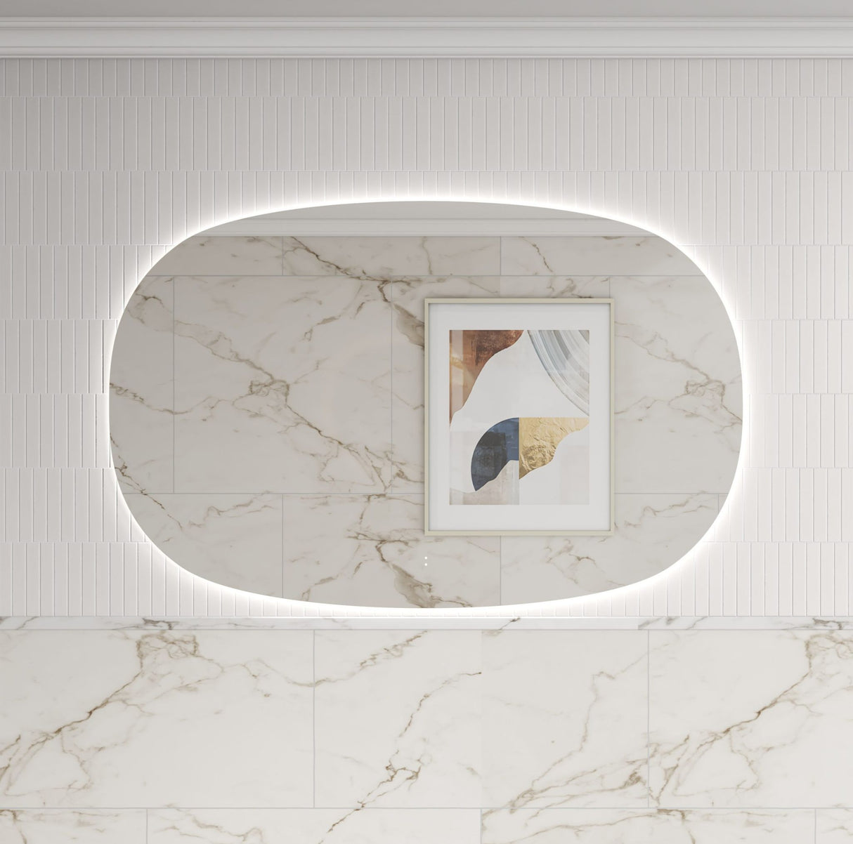 Valmont 1400mm Horizontal LED Mirror - Frameless