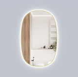 Valmont 580mm Vertical LED Mirror - Brushed Gold