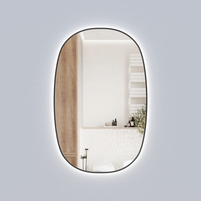 Valmont 580mm Vertical LED Mirror - Gunmetal