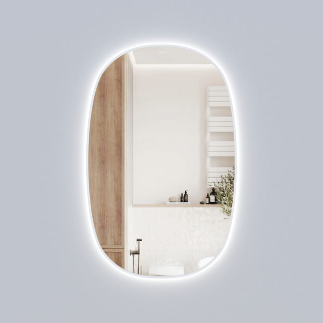 Valmont 580mm Vertical LED Mirror - Matte White
