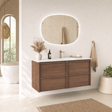 Venetta 1200mm Harvest Oak Wall Hung Vanity - Framed