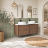 Venetta 1500mm Harvest Oak wall Hung Vanity - Framed