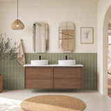 Venetta 1500mm Harvest Oak wall Hung Vanity - Framed