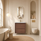 Venetta 600mm Harvest Oak Wall Hung Vanity - Framed