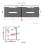 Veronal Wall Hung vanity drawing