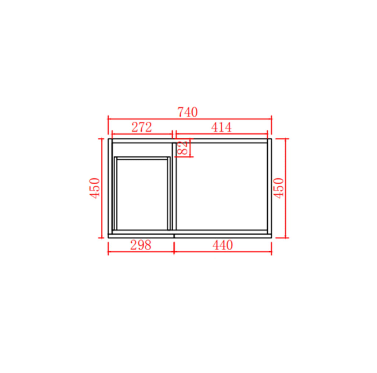 acacia left hand drawer free standing vanity bottom or top view