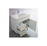 acacia left hand drawer free standing vanity