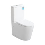 White toilet on a white background