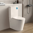 Modern toilet in a bathroom setting with a neutral color scheme
