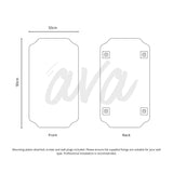 Birdie Frameless Mirror