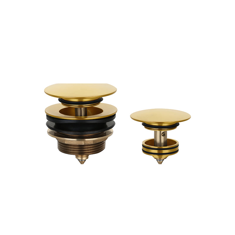 brushed gold bath waste non overflow