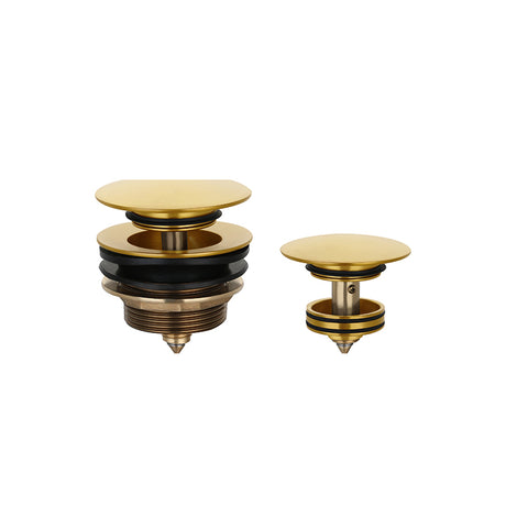 brushed gold bath waste non overflow