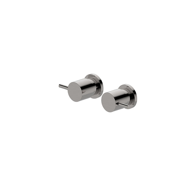 Brushed nickel wall top assembly