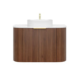 CETO Artis 900mm Walnut Wall Hung Vanity
