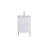 600mm revive white free standing vanity