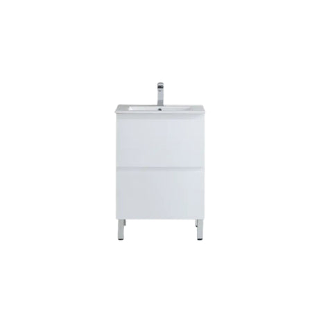 600mm revive white free standing vanity